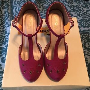 Like New Maroon Dynamic Debut Heel by ModCloth